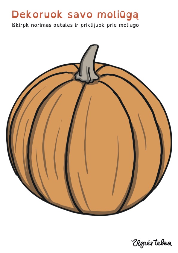 Rinkinys moliūgo dekoravimui